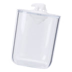 Bathroom Containers Multifunction Transparent Cotton Swabs Storage Canister with Lid for Home White Bear