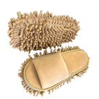 Floor Slippers Lazy Open Toed Mop Slipper Home Use Soft Pure Color Cleaning Slipper Beige M 39-41