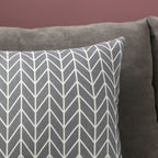 Home Pillow Case Sofa Cushion Accessories Linen Nordic Style Daily Use Home Textiles Grey Arrowhead 45x45