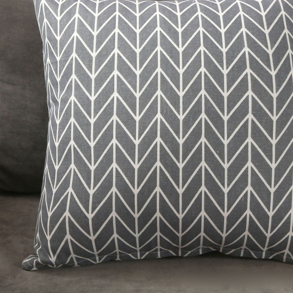 Home Pillow Case Sofa Cushion Accessories Linen Nordic Style Daily Use Home Textiles Grey Arrowhead 45x45