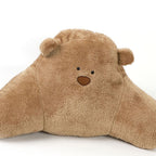 Car Pillow Cute Bear Style Plush Material Soft Comfortable Relieving Stress Car Interior Supplies for Drivers Arm Bear Brown Waist Support