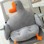 Office Cushion Soft Comfortable Strap Design Goose Shape One Piece Home Cushion for Students Adults Grey 80x40cm / 31.5x15.7in