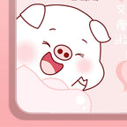Digital Weight Scale Tempered Glass Smart Accurate Measurement Digital Weight Scale for Home Use Sticker Pink Pig 26x26cm / 10.2x10.2in Battery Model