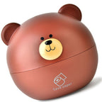 Tissue Holder PP Nordic Bear Shape Multifunctional Tissue Box Home Decoration for Desktop Table Living Room Brown