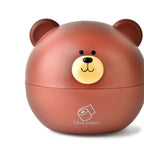 Tissue Holder PP Nordic Bear Shape Multifunctional Tissue Box Home Decoration for Desktop Table Living Room Brown