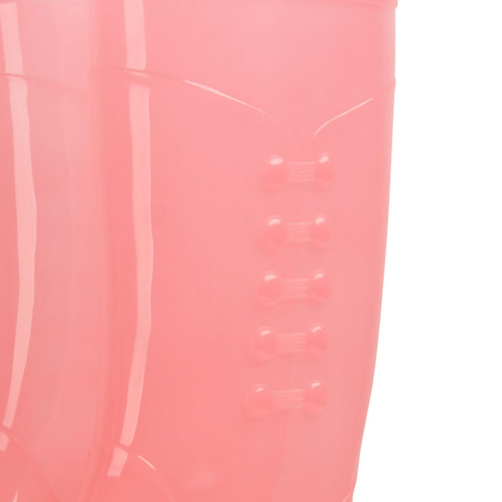 Tall Rain Boots Non Slip Waterproof Rain Shoes PVC Transparent Rain Footwear with Plush Cotton Coverfor Women Adults Pink 35