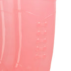 Tall Rain Boots Non Slip Waterproof Rain Shoes PVC Transparent Rain Footwear with Plush Cotton Coverfor Women Adults Pink 35