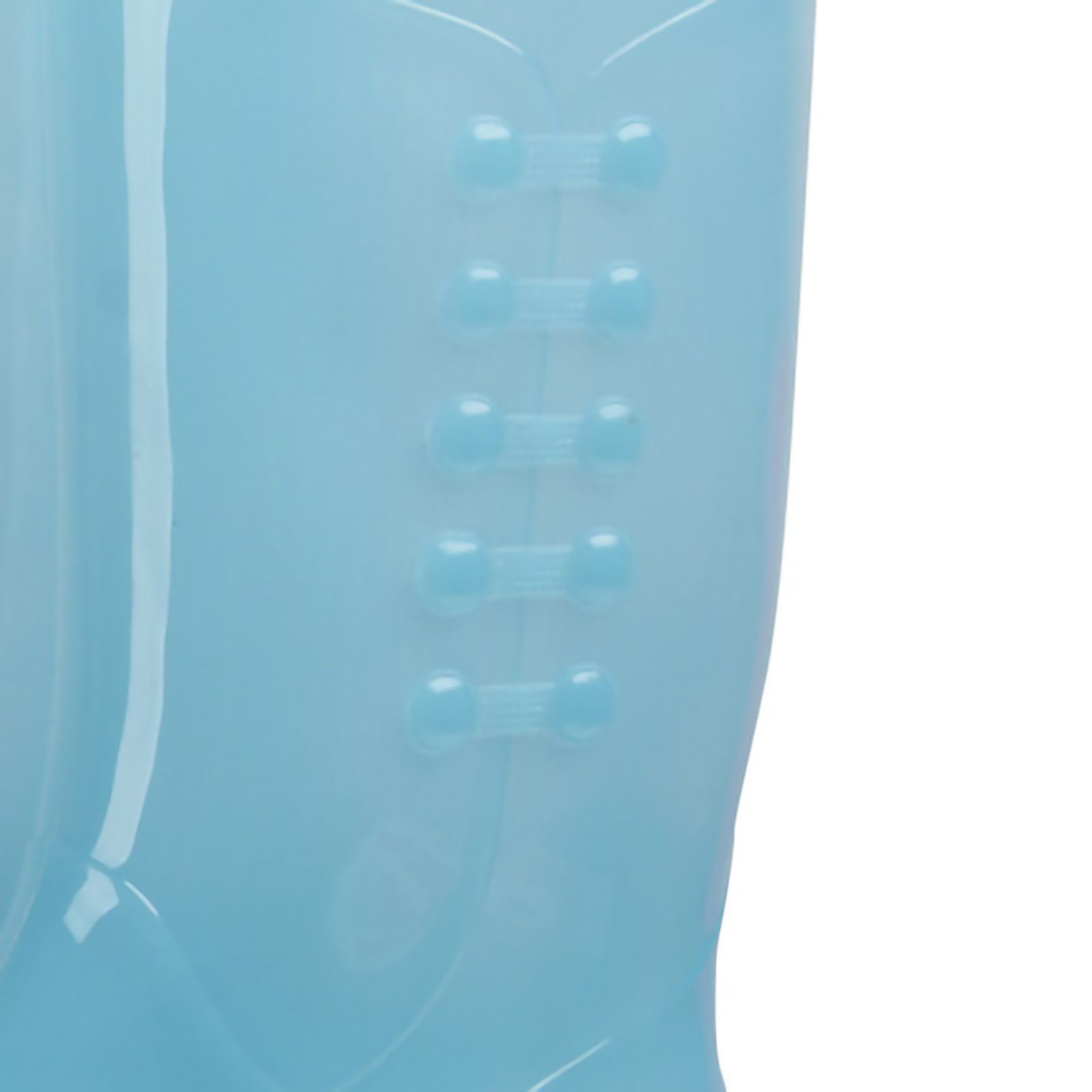 Tall Rain Boots Non Slip Waterproof Rain Shoes PVC Transparent Rain Footwear with Plush Cotton Coverfor Women Adults Blue 37