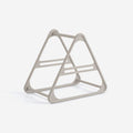 Hanger Storage Rack PP Triangular Rounded Design Shelf Multifunctional Organizer Gray