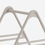 Hanger Storage Rack PP Triangular Rounded Design Shelf Multifunctional Organizer Gray
