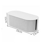 Cable Organizer Box Large Capacity Durable ABS Detachable Cover Insulated Cord Management Box for PC TV Appliances White Small Size