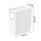 Laundry Powder Container Household Detergent Laundry Bead Laundry Powder Dustproof Storage Box With Cover Slim Tall