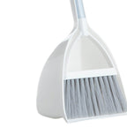 Kids Dustpan Set Soft Fur Plastic Small Broom Dustpan for Baby Kids Toys Kindergarten Gray White