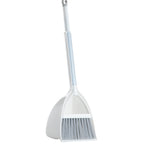 Kids Dustpan Set Soft Fur Plastic Small Broom Dustpan for Baby Kids Toys Kindergarten Gray White