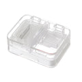 Portable Dispense Medicine Box Mini Small Pill Case Cutting Grinding Medicine Sealed Medicine Storage Box White