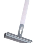 3 In 1 Window Cleaner Scraper Disassemble Rod Shower Glass Squeegee with Water Spray Bottle Blue