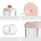 Face Foam Maker Portable Cleansing Foaming Cup Reusable Whip Bubble Maker for Travel Pink Gold