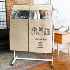 Clothes Dust Cover Nonwoven Dust Prevention Waterproof Transparent Window Design Hanging Garment Protectors Beige