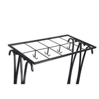 Umbrella Storage Rack Iron with Drip Tray 10 Holes 8 Hooks Umbrella Rack Stand for Home Hotel Lobby Black