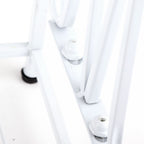 Umbrella Storage Rack Iron with Drip Tray 10 Holes 8 Hooks Umbrella Rack Stand for Home Hotel Lobby White