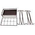 Umbrella Storage Rack Iron with Drip Tray 10 Holes 8 Hooks Umbrella Rack Stand for Home Hotel Lobby Bronze