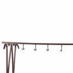 Umbrella Storage Rack Iron with Drip Tray 10 Holes 8 Hooks Umbrella Rack Stand for Home Hotel Lobby Bronze