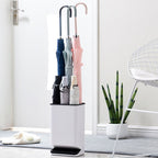 Umbrella Stand Removable Water Tray Convenient Umbrella Storage Rack for Hotel Lobby Black