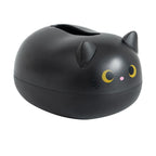 Tissue Box Lovely Shape Simple Display Rounded Corners Wide Mouth Storage Goods for Living Room Black