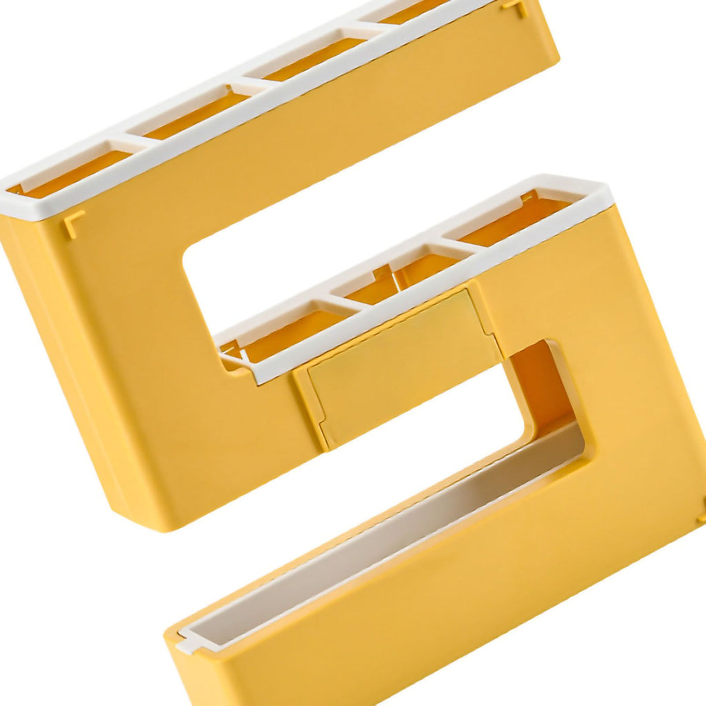Umbrella Rack Detachable Drainable Cute Number Shape PS Material Wall Mounted Umbrella Holder for Home Yellow