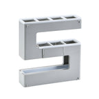 Umbrella Rack Detachable Drainable Cute Number Shape PS Material Wall Mounted Umbrella Holder for Home Grey