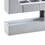 Umbrella Rack Detachable Drainable Cute Number Shape PS Material Wall Mounted Umbrella Holder for Home Grey