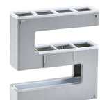 Umbrella Rack Detachable Drainable Cute Number Shape PS Material Wall Mounted Umbrella Holder for Home Grey