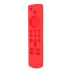 Remote Control Silicone Cover for Fire TV Stick Anti Slip Silicone Protective Case with Lanyard 3rd Gen Red