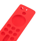 Remote Control Silicone Cover for Fire TV Stick Anti Slip Silicone Protective Case with Lanyard 3rd Gen Red