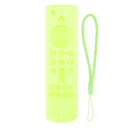 Remote Control Silicone Cover for Fire TV Stick Anti Slip Silicone Protective Case with Lanyard 3rd Gen Fluorescent Green