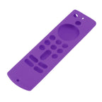 Remote Control Silicone Cover for Fire TV Stick Anti Slip Silicone Protective Case with Lanyard 3rd Gen Purple
