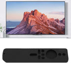 Silicone Protective Cover for Xiaomi TV Stick 4K Anti Slip Remote Control Case with Lanyard Black