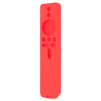 Silicone Protective Cover for Xiaomi TV Stick 4K Anti Slip Remote Control Case with Lanyard Red