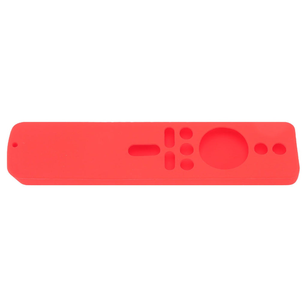 Silicone Protective Cover for Xiaomi TV Stick 4K Anti Slip Remote Control Case with Lanyard Red