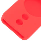 Silicone Protective Cover for Xiaomi TV Stick 4K Anti Slip Remote Control Case with Lanyard Red