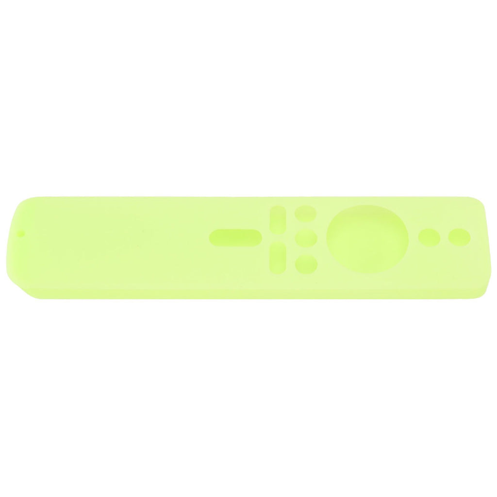 Silicone Protective Cover for Xiaomi TV Stick 4K Anti Slip Remote Control Case with Lanyard Fluorescent Green