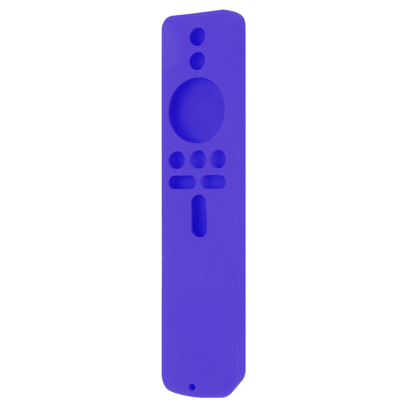 Silicone Protective Cover for Xiaomi TV Stick 4K Anti Slip Remote Control Case with Lanyard Purple