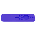 Silicone Protective Cover for Xiaomi TV Stick 4K Anti Slip Remote Control Case with Lanyard Purple