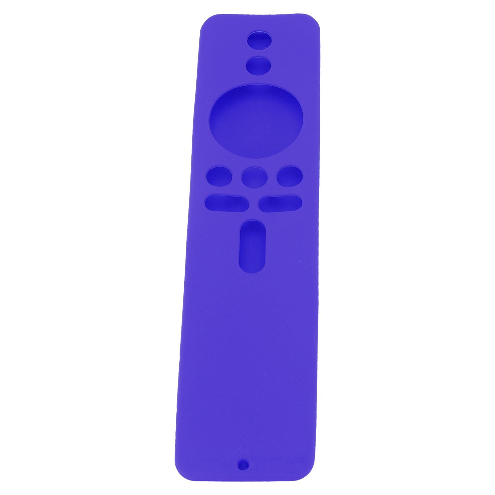Silicone Protective Cover for Xiaomi TV Stick 4K Anti Slip Remote Control Case with Lanyard Purple