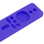 Silicone Protective Cover for Xiaomi TV Stick 4K Anti Slip Remote Control Case with Lanyard Purple