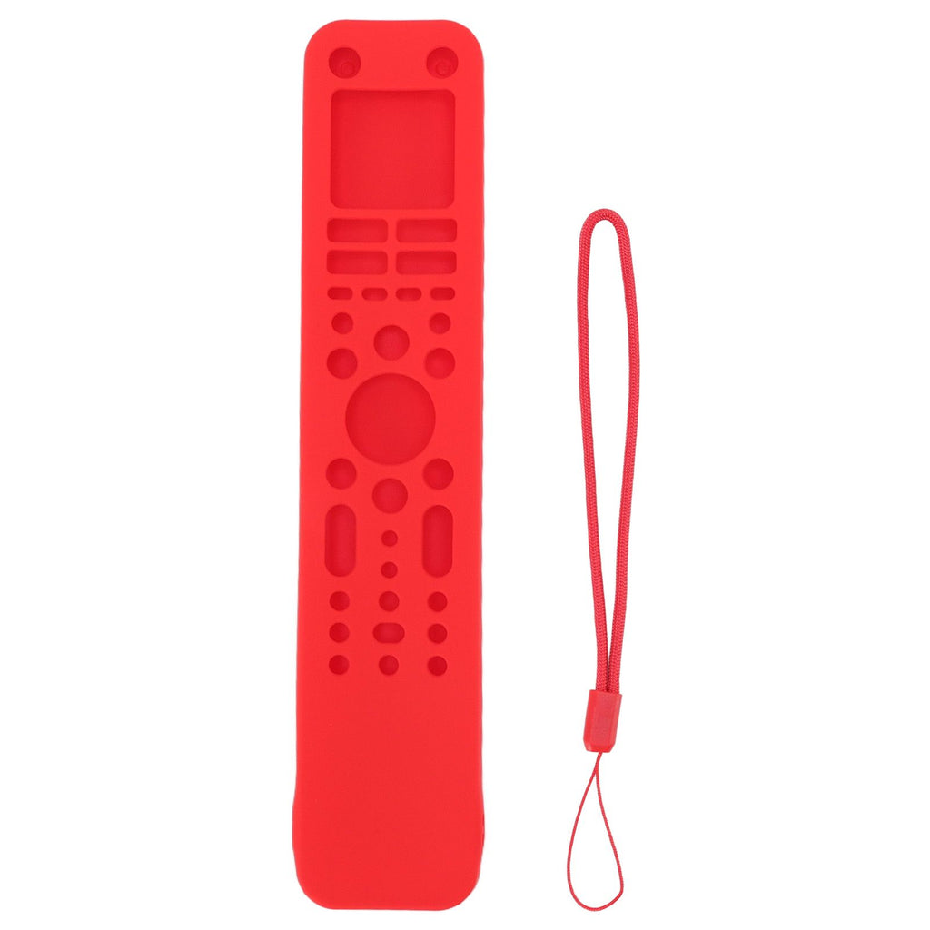 Remote Control Protective Cover Silicone Protective Case Television Accessories with Hand Strap for RMF TX520P Red