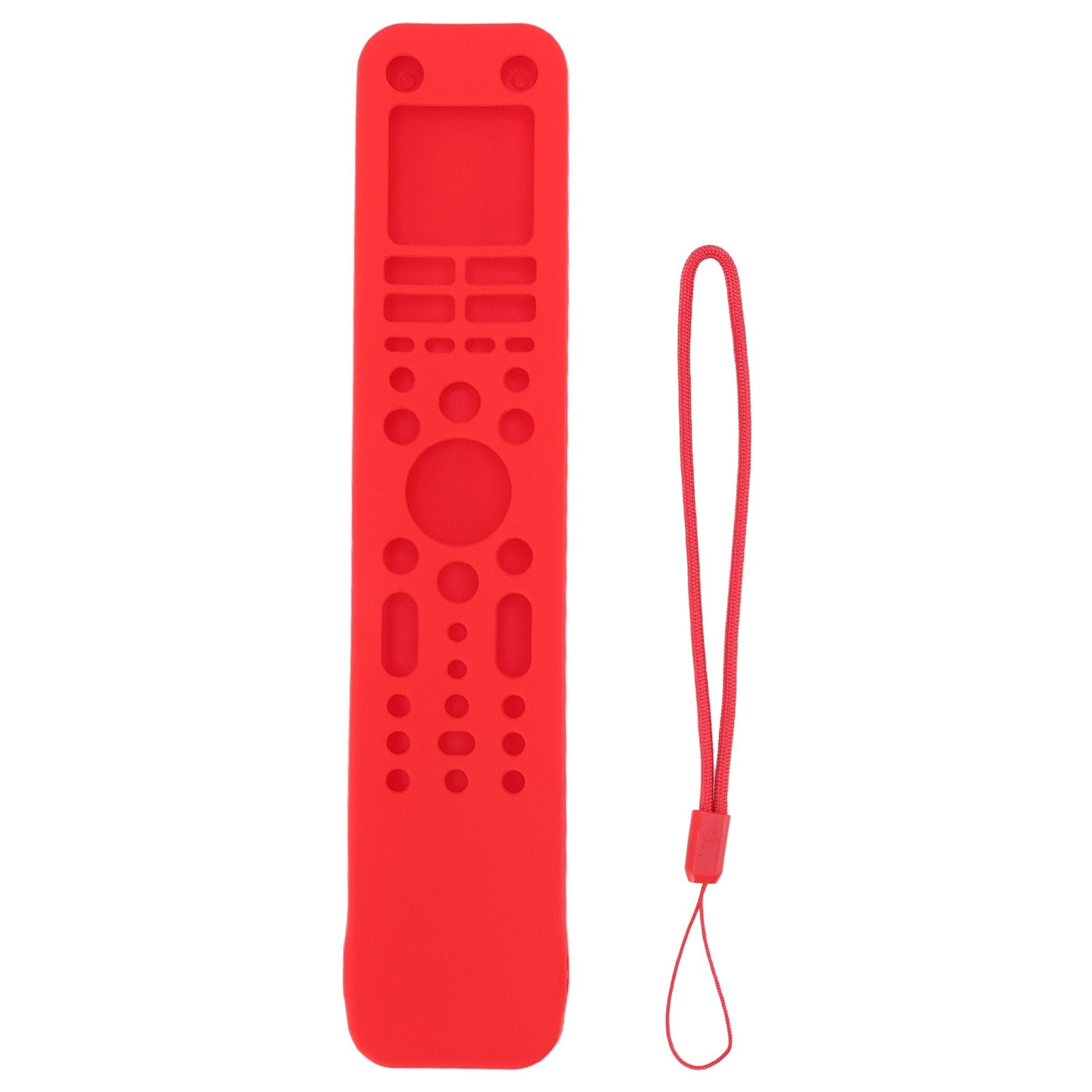 Remote Control Protective Cover Silicone Protective Case Television Accessories with Hand Strap for RMF TX520P Red