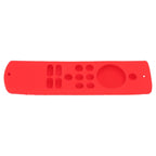 Remote Control Cover Silicone Soft Anti Slip Shockproof Protective Remote Sleeve With Lanyard for Fire TV Stick Lite Red