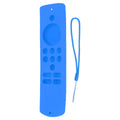 Remote Control Cover Silicone Soft Anti Slip Shockproof Protective Remote Sleeve With Lanyard for Fire TV Stick Lite Blue