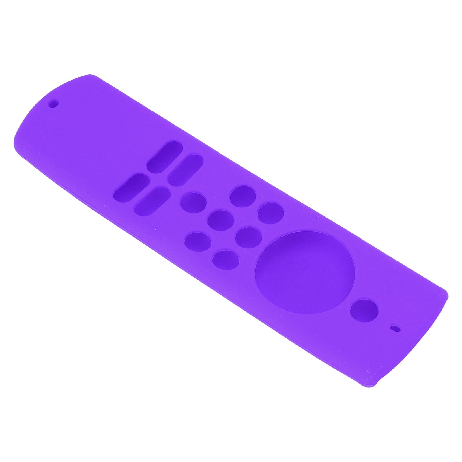 Remote Control Cover Silicone Soft Anti Slip Shockproof Protective Remote Sleeve With Lanyard for Fire TV Stick Lite Purple